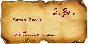 Sereg Zsolt névjegykártya